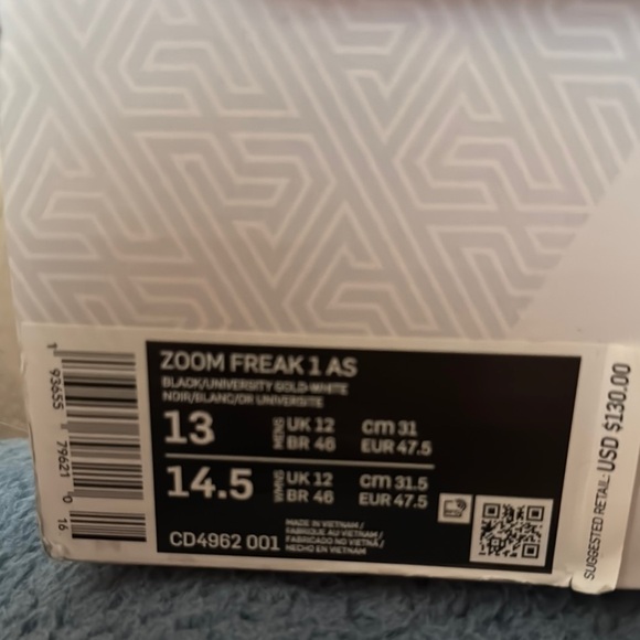 Brand New in box Nike Zoom Freak 1